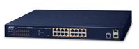 Planet GS-4210-16P2S - Gestito - L2/L4 - Gigabit Ethernet (10/100/1000) - Supporto Power over Ethern