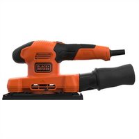 Black & Decker BEW220 - Levigatrice orbitale - Morsa - Nero - Arancione - 14000 Giri/min - 1 mm - 85
