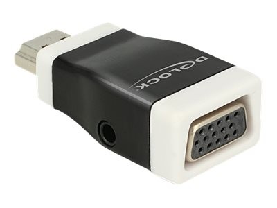 Delock 65586 - HDMI-A - VGA - Nero - Bianco