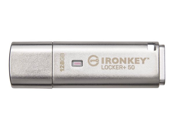 Kingston IronKey 128GB IKLP50 AES USB - w/256bit Encryption - 128 GB - USB tipo A - 3.2 Gen 1 (3.1 G