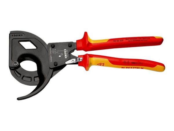 KNIPEX 95 36 320 - Tagliacavi manuale - Rosso - Giallo - Acciaio - Nero - Arancione - Giallo - 6 cm