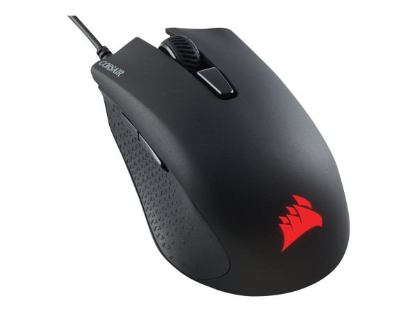 Corsair Harpoon RGB Pro - Mano destra - Ottico - USB tipo A - 12000 DPI - Nero
