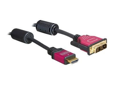 Delock HDMI - DVI Cable 3.0m male / male - 3 m - HDMI - DVI-D - 5,1 Gbit/s - Maschio/Maschio