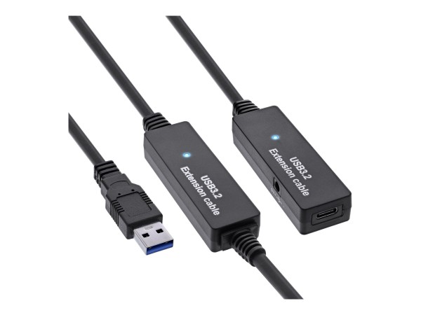 InLine Estensione attiva USB 3.2 Gen.1 - da spina USB-A a presa USB-C - 15m