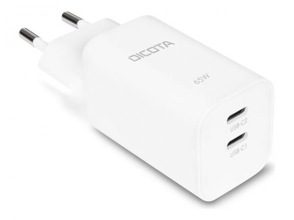 Dicota 2-port GaN Wall Charger 65W EU