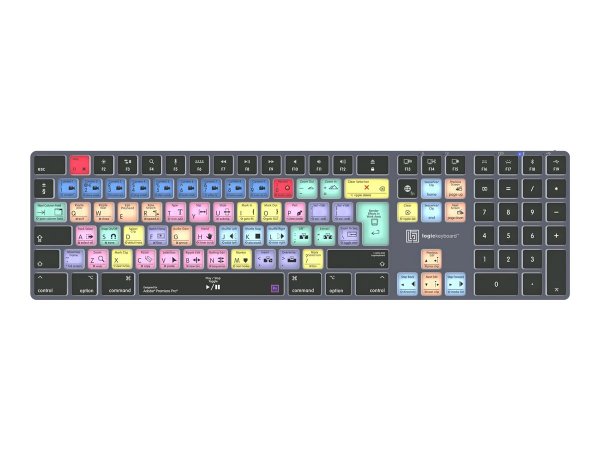 Logickeyboard Adobe Premiere Pro CC Titan UK Mac - Tastiera - QWERTY