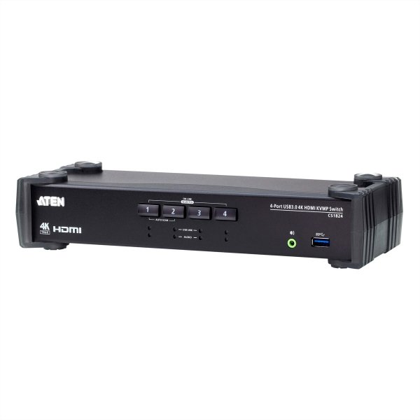 ATEN KVM Switch CS1824 USB 3.0 4K HDMI - Kvm switch - 2-port