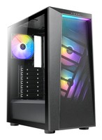 AZZA PC Gaming Gehäuse Sentinel 203A01B Schwarz 3x ARGB - Midi/minitower - ATX