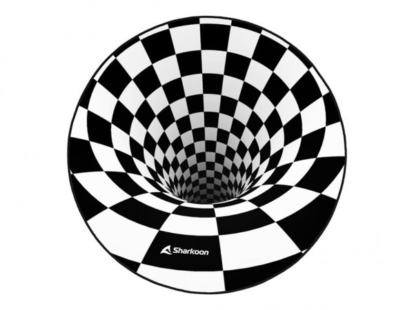 Sharkoon Bodenschutzmatte -3D Vortex D schwarz/weiß
