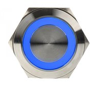DimasTech Vandalism button - Silverline - blue