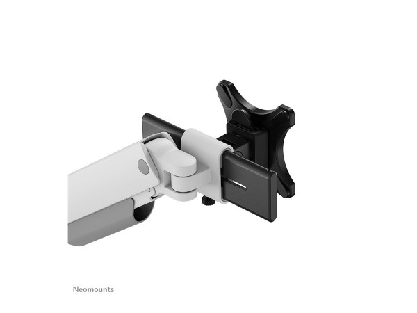 Neomounts Next One SL Desk Mount double display sliding VESA topfix clamp/grommet