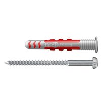 fischer DuoSeal - Dübel - Nylon - Grau - Rot - 3,8 cm - 6 mm - 50 Stück(e)