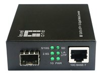 LevelOne Konverter GVT-2051 10GBit>RJ45 to SFP+ sw - Converter - Filo di rame