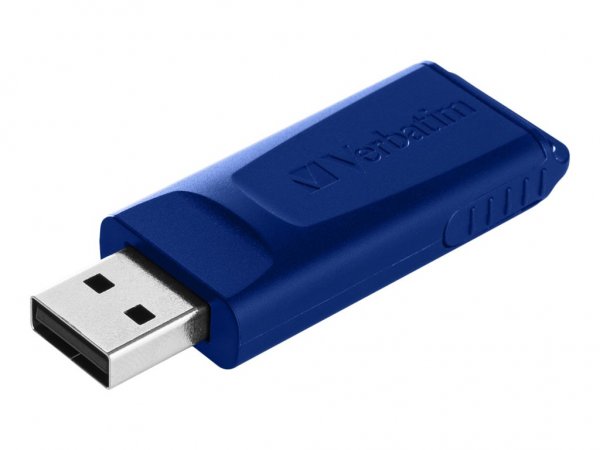 Verbatim Slider - Memoria USB - 2x32 GB - Blu - Rosso - 32 GB - USB tipo A - 2.0 - Lamina di scorrim