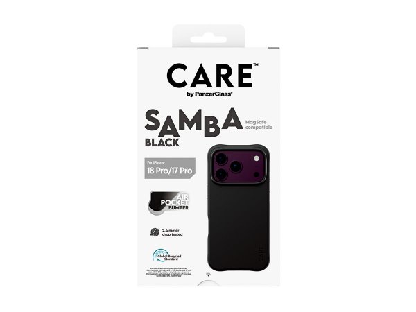 PanzerGlass CARE by Samba Case Schwarz m. MagSafe iPhone 17 Pro
