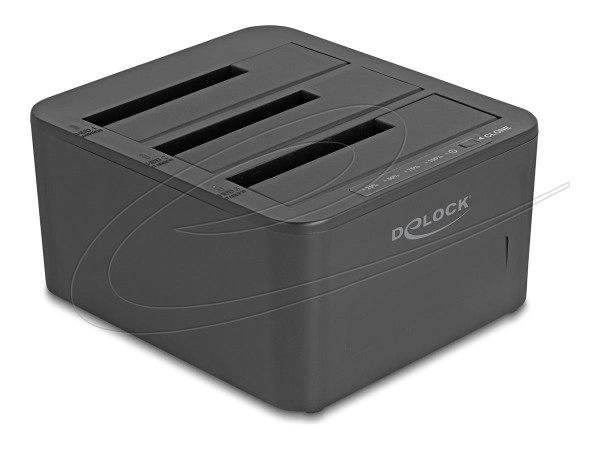 Delock USB Dockingstation für 3 x SATA HDD SSD mit 1 2 Klon Funktion