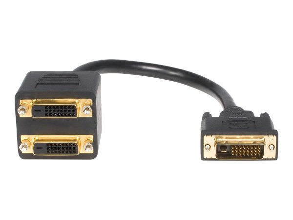 StarTech.com Cavo splitter video digitiale DVI-D a 2 DVI-D da 30 cm - M/F - 0,3 m - DVI-D - 2 x DVI-
