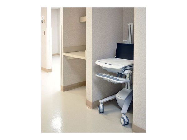 Ergotron StyleView EMR Laptop Cart - SV40 - Carrello multimediale - Alluminio - Grigio - Bianco - Al