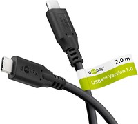 Goobay USB4 Kabel 100W schwarz - Cavo - Digitale/dati