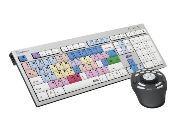 Logickeyboard Avid Media Composer - Full-size (100%) - Cablato - USB - QWERTZ - Alluminio