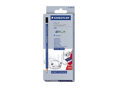 STAEDTLER Mars Lumograph 100 - Multi - Blu - 2 mm - 6 pz