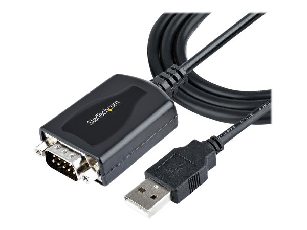 StarTech.com 1P3FPC-USB-SERIAL - DB-9 - USB Type-A (4 pin) USB 2.0 - 0,9 m - Nero