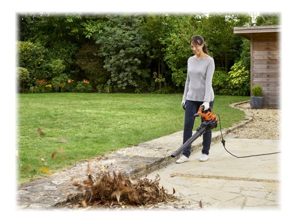 Black & Decker BEBLV300-QS - Soffiatore portatile - 315 km/h - 315 km/h - 40 L - 12:1 - Nero - Aranc