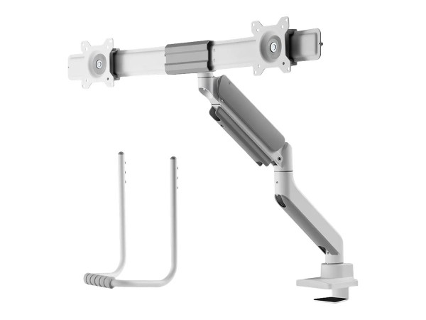 Neomounts DS75-450WH2 Braccio per monitor 17-32" - molla a gas - Topfix - 180°-stop - Morsetto/occhi