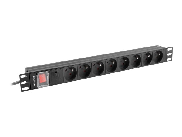Lanberg 19" PDU-Steckdosenleiste 8xfranzoes.St. 16A 2.0m s