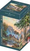 Schmidt Holzpuzzle Thomas Kinkade Studios Am alten Mühlenbach 1000 Teile