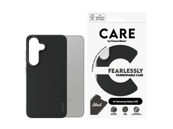 PanzerGlass Care by Fashionable Case Black Samsung S25
