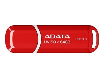 ADATA 64GB DashDrive UV150 - 64 GB - USB tipo A - 3.2 Gen 1 (3.1 Gen 1) - Cuffia - 9 g - Rosso