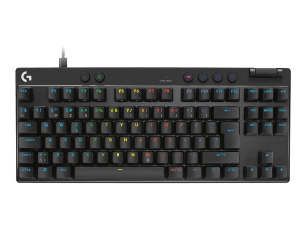 Logitech G PRO X TKL RAPID, Kabelgebunden, USB, Magnetic-mechanical key switch, QWERTY, LED, Schwarz