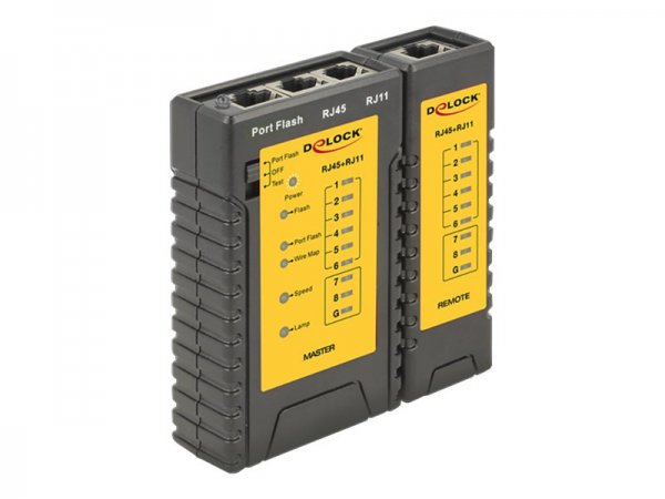 Delock 86407 - Netzwerk Tester RJ45 RJ12+ Portfinder