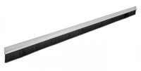 Delock Nastro a spazzola da 40 mm con profilo in alluminio diritto - lunghezza 1 m - Alluminio - Ner