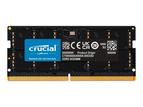 Crucial CT32G56C46S5 - 32 GB - 1 x 32 GB - DDR5 - 5600 MHz - 262-pin SO-DIMM