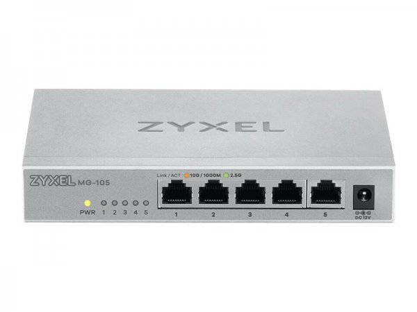 ZyXEL MG-105 - Non gestito - 2.5G Ethernet (100/1000/2500) - Full duplex - Montabile a parete