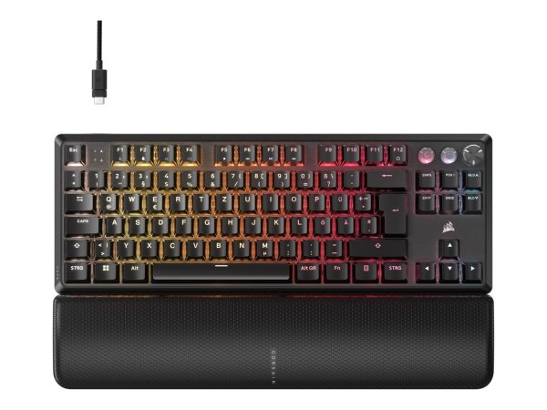 Corsair K70 Pro TKL Gaming Tastatur TKL-Tastatur 80% MGX– schwarz ISO DE - Tastiera - QWERTZ