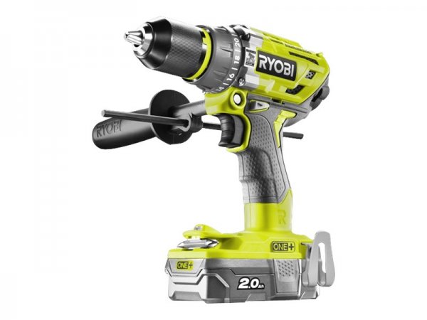 Ryobi R18PD7-220B - Trapano con impugnatura a pistola - Senza chiave - Senza spazzola - 1,3 cm - 180