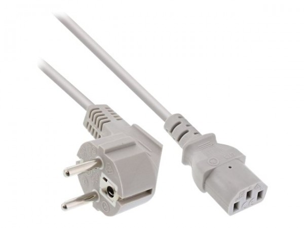 InLine Cavo alimentazione - Spina Tedesca CEE-7/7 90° a Presa IEC-320-C13 - 1,0m