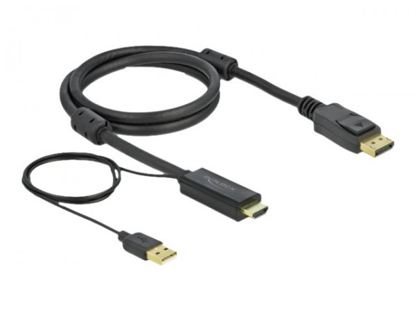 Delock HDMI m DisplayPort 4K 85963 - Cavo - Digitale/dati