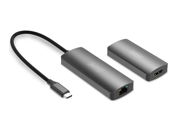 DIGITUS 4K Video Extender USB-C - HDMI - Cavo/adattatore - Digitale/dati