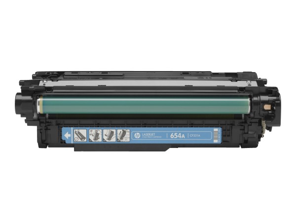 HP Cartuccia Toner originale ciano LaserJet 654A - 15000 pagine - Ciano - 1 pz