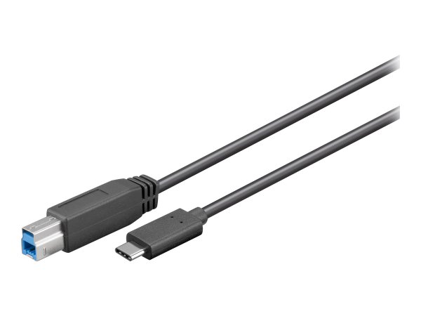 Goobay 67986 - 1 m - USB B - USB C - USB 3.2 Gen 1 (3.1 Gen 1) - Maschio/Maschio - Nero