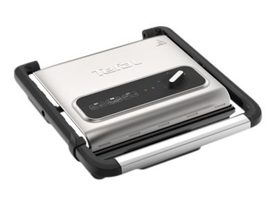 TEFAL Inicio GC242D - Nero - Acciaio inox - Rettangolare - Manopola - 740 cm² - 28,8 x 25,8 mm - Cop