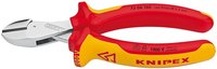 KNIPEX X-Cut - Pinze diagonali - Acciaio al cromo vanadio - Plastica - Arancione - Rosso - 160 mm -