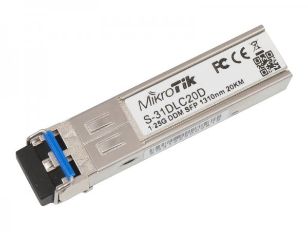MikroTik S-85DLC05D - 1250 Mbit/s - SFP - LC - 550 m - 850 nm - RB260GS - RB2011LS - RB2011LS-IN - R