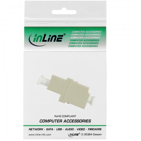 InLine Adattatore LWL FO - LC/LC duplex - multimodale - ceramica