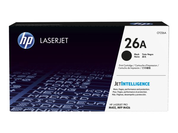 HP Cartuccia Toner originale nero LaserJet 26A - 3100 pagine - Nero - 1 pz