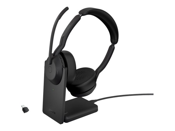 Jabra Evolve2 55 - Con cavo e senza cavo - Ufficio - 20 - 20000 Hz - 130 g - Auricolare - Nero